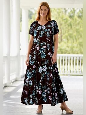 Woman Within Plus Crinkle Dress